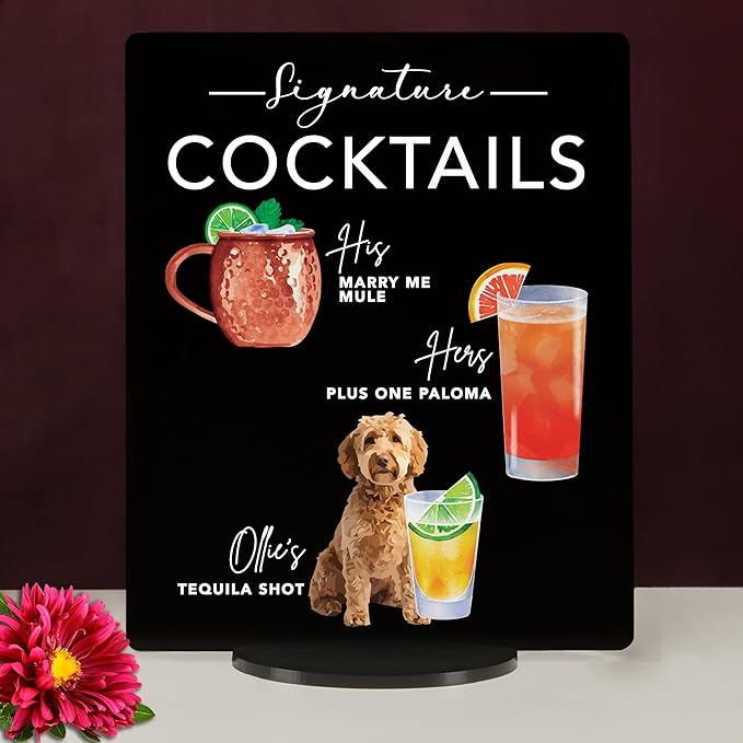 Pet Signature Drink Wedding Signs - Image 2