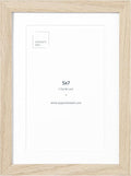 Opposite Wall - 5x7 in - Natural Solid Oak Wood Picture Frames - Wall Hanging & by OppositeWall