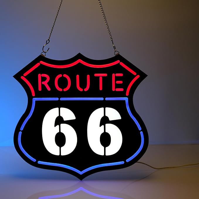 Ultrathin Route 66 Neon Sign Art Wall Lights - Image 2