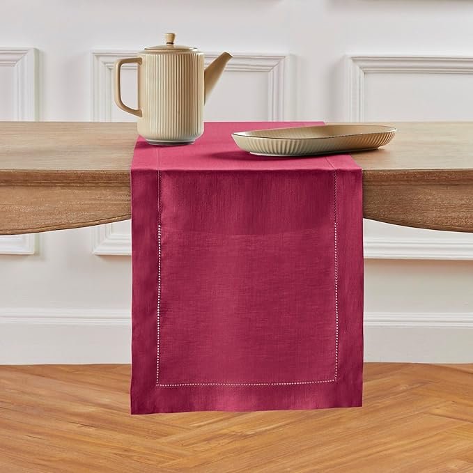 Solino Home Linen Beet Table Runner 90 Inches Long by SolinoHome