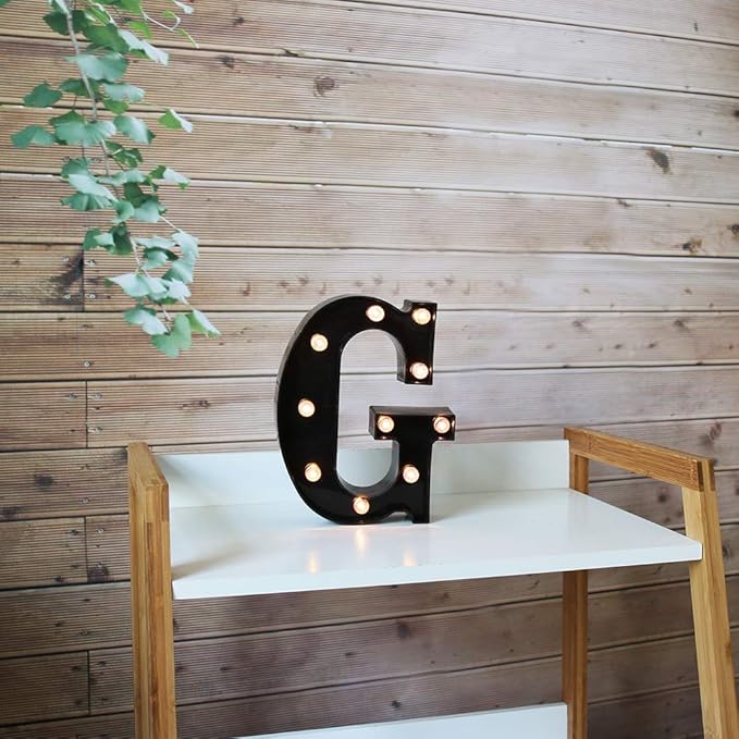 OYCBUZO Light Up Black Alphabet Marquee Letters Sign LED Marquee Number Lights - Image 3