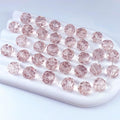 100 PCS 8mm Crystal Glass Beads Round Multiple Faceted Loose Spacer Glass Beads by Tingoons