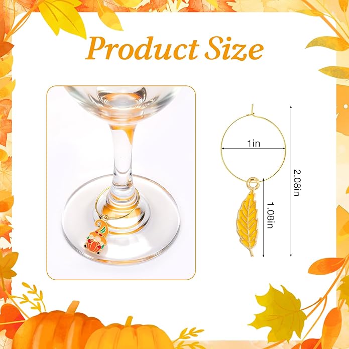 30PCS Wine Glass Charms Identification Markers - Image 2