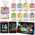 Party Favors for Kids: 16 Pack Rainbow Scratch Art Notebook Back to School by FEREDOKIDS