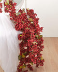 Flower Garland, Artificial Hydrangea Vine Flowers, Hanging Fake Hydrangeas Vine by PONKING