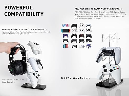 OAPRIRE Universal 3 Tier Controller Holder and Headset Stand - Image 4