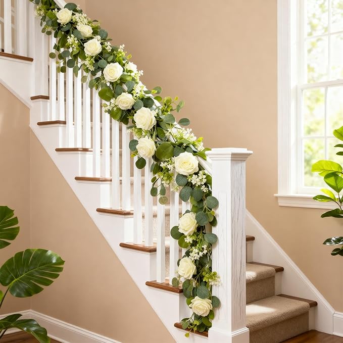2 Pack 5.9 FT Artificial Flower Garland - Image 7
