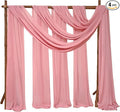 4 Panels Wedding Arch Draping Fabric 28" x 20ft Wedding Arch Drapes Chiffon by SATULGAU