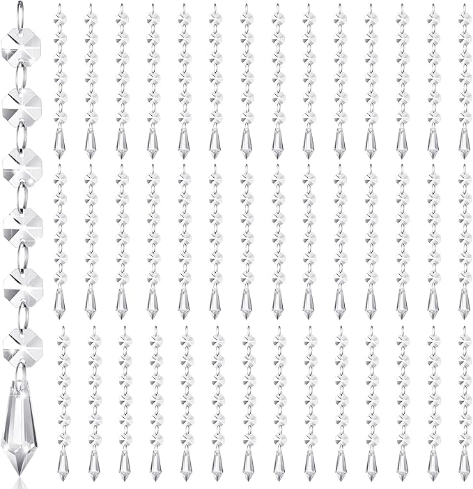 Nuenen 100 Pcs Acrylic Hanging Crystals by Nuenen