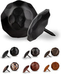 50 Pack 1.5" Round Head Iron Clavos Decorative Nails – Black – Handmade Rustic by BorderlandRusticHardware