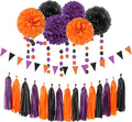 Black Purple Orange Halloween Party-Decorations by LastingSurprise