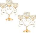 2 Pcs 3-Arm Heart Tea Light Candle Holder by kehail
