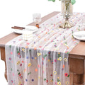 Joanlody Ivory Embroidery Daisy Fall Thanksgiving Table Runner 10ft Florals by Joanlody