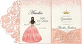 DORIS HOME 50pcs Laser Cut Quinceanera Invitation Pockets by DorisHome