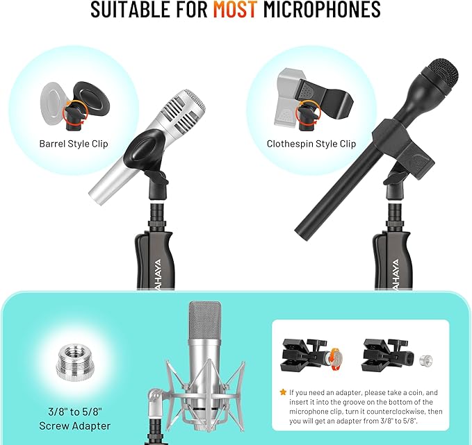 CAHAYA Microphone Stand Floor Universal - Image 6