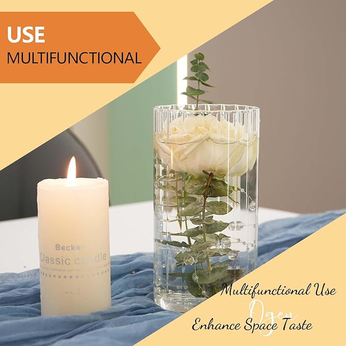 12pcs Glass Vase Cylinder Vases - Image 3