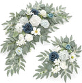Faux Flower Swag Set of 2 for Wedding Welcome Signs Floral Swag Wedding by Piklado