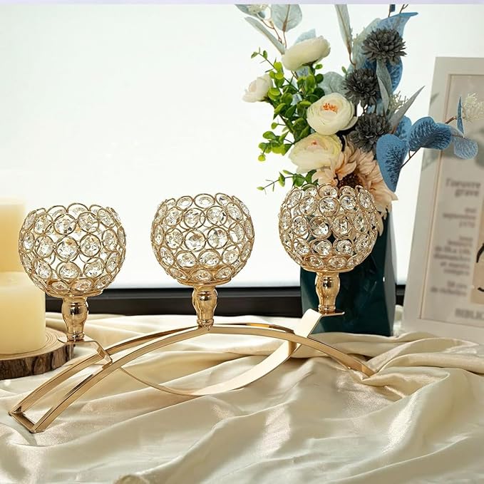 VINCIGANT Candle Stick Holder Decor Gold Candle Holders - Image 7