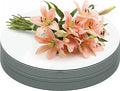 Round Mirror Centerpieces, Acrylic Circular Plates by Cunnikku