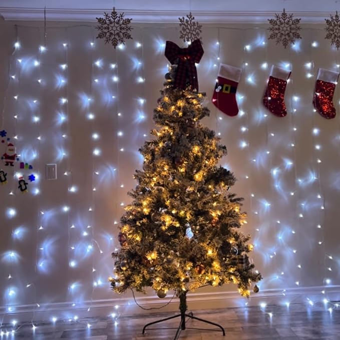 YEGUO 165ft 500 LED White Christmas Lights Outdoor Waterproof, Twinkle Tree - Image 6