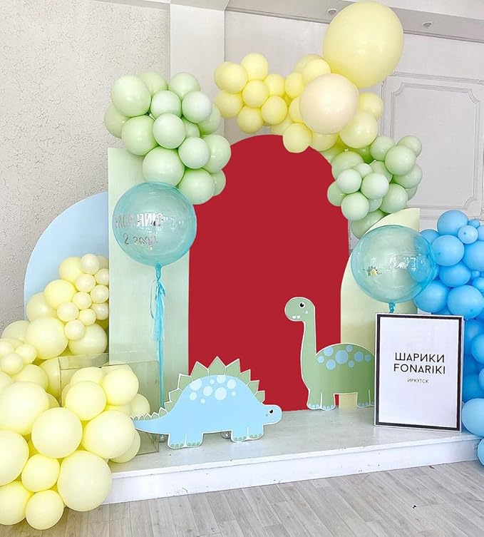 Red Arch Cover Wedding Arch Stand Covers 7.2FT Arch-Backdrop-Cover Spandex Arch - Image 7