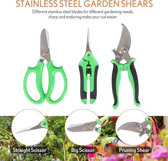 Bonsai Tools Kit 20 Pcs Garden Tools Set - Image 6
