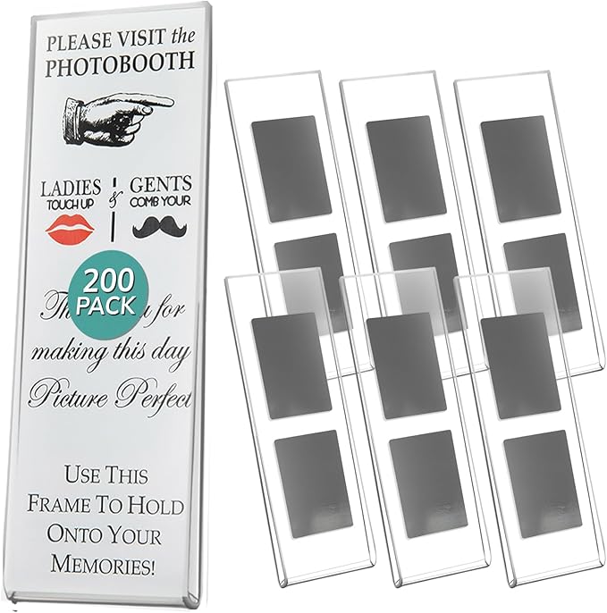 PBF Photo Booth Frames 2x6 Magnetic Picture Frames by pbfPHOTOBOOTHFRAMES