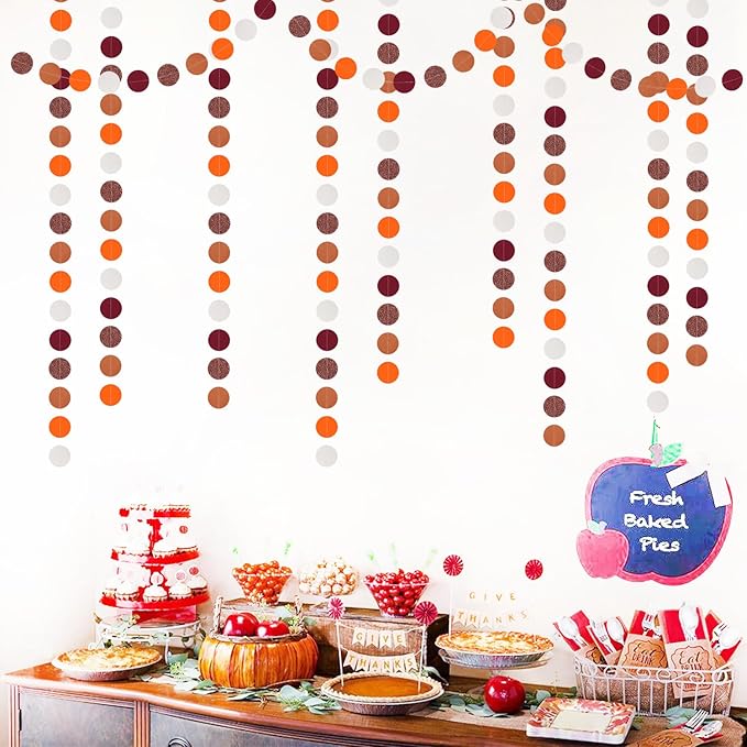 Boho Burgundy Brown-Orange Party-Decorations Streamers - 52Ft Birthday Baby - Image 4