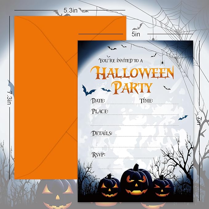 20 Pack Halloween Invitations - Image 2