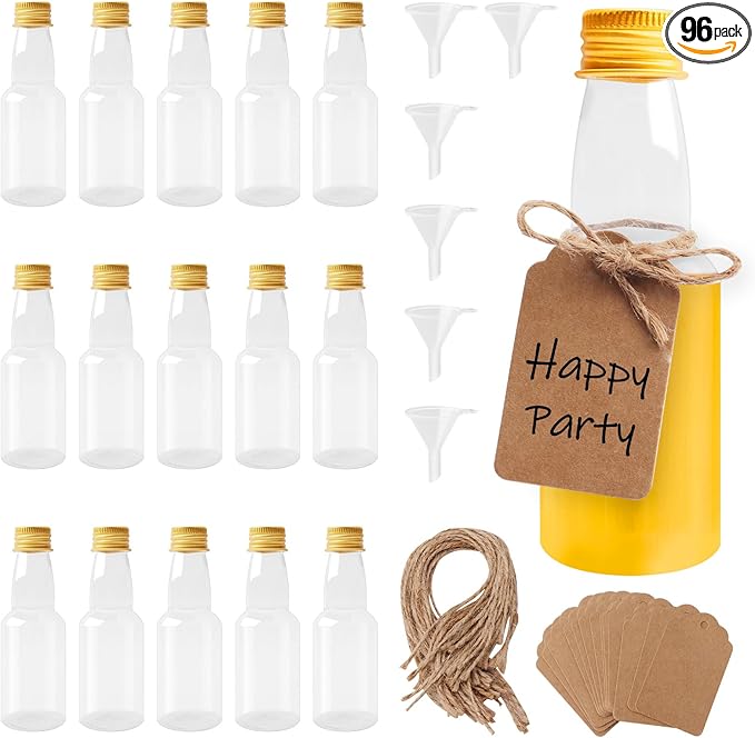 96 Pcs Mini Liquor Bottles Set, Miniature Bottle Bulk by Oubaka