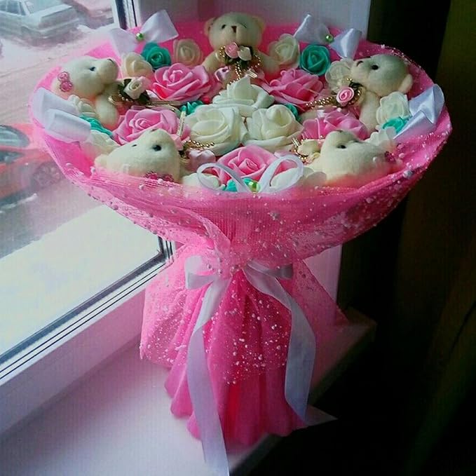 Artificial Flowers 100PCS 3CM Mini Fake Roses - Image 4