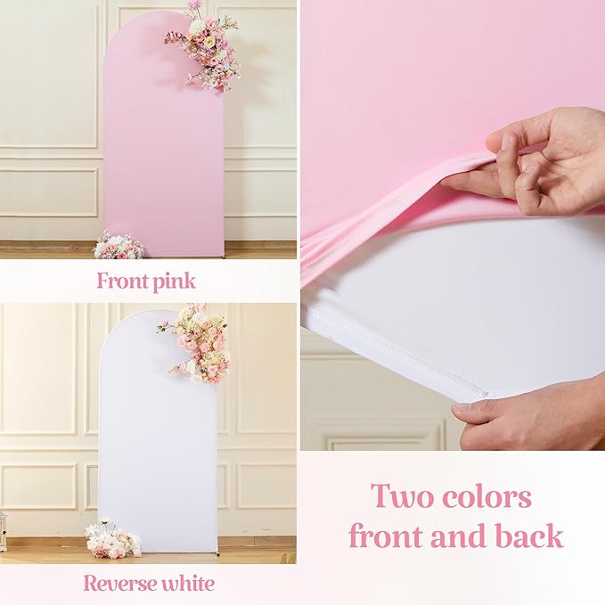 7.2FT 6FT Arch Backdrop Cover for Wedding, Birthday Party Decor, Chiara - Image 3