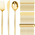 SUT 600 Pcs Gold Plastic Silverware, Heavy Duty Cutlery Set, Disposable by SeeYouTomorrow