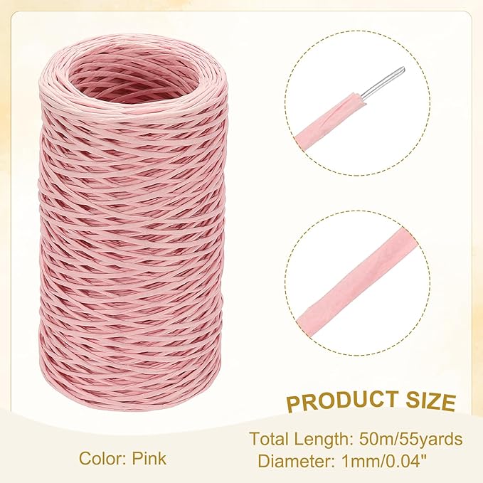 uxcell 55 Yards Floral Bind Wire Wrap Twine, 1mm Floral Wire Vine Bind Wire - Image 2