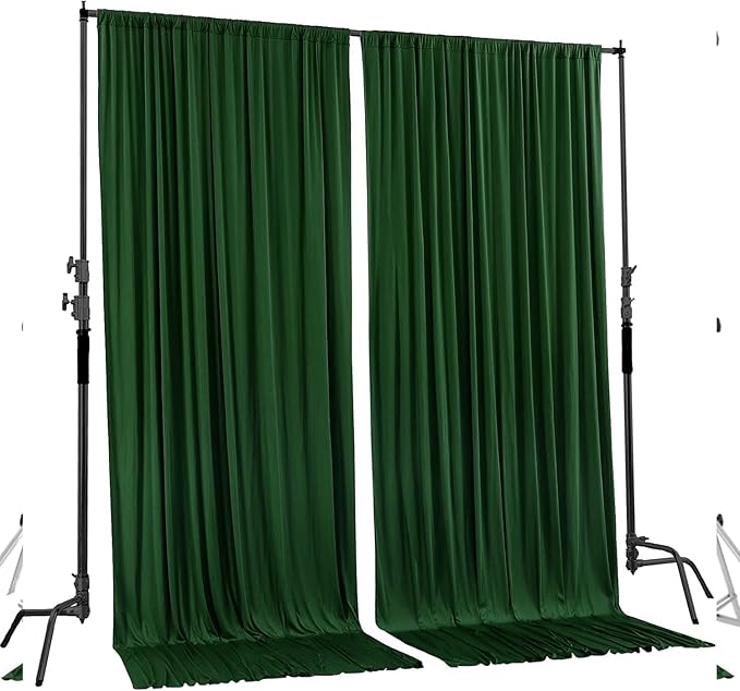 AK TRADING CO. 10 feet x 8 feet IFR Polyester Backdrop Drapes Curtains Panels - Image 2
