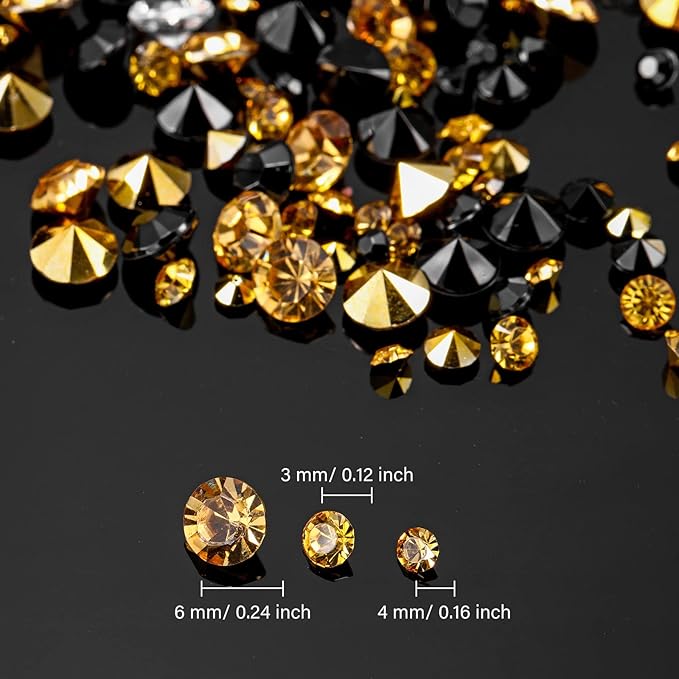 10000 Clear Wedding Table Scatter Confetti Crystals Acrylic Diamonds Rhinestones - Image 2