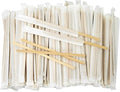 Bamboo Coffee Stirrers Individually Wrapped 500 Count, 7 inch Coffee Stir Sticks by Boesma