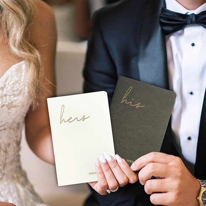 Wedding Vow Books His and Hers, Wedding Registry Gifts Ideas - Image 5