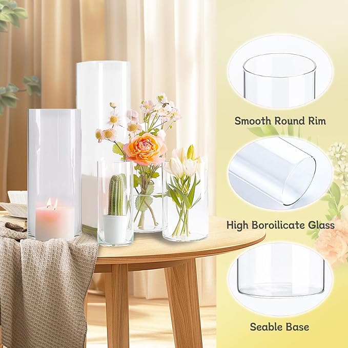 30pcs Glass Vase Cylinder Vases - Image 4