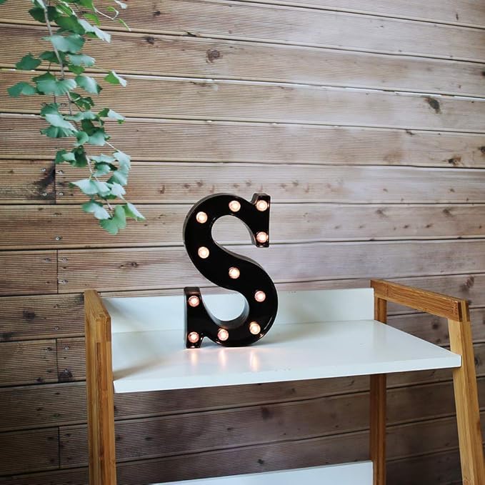 Light Up Black Alphabet Marquee Letters Sign LED Marquee Number Lights Sign - Image 3