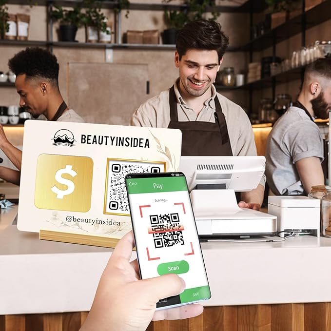 Personalized Custom Metal QR Code Sign Venmo Cashapp Scan to Pay - Image 5