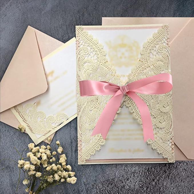 TONIFUL 1 Inch x 100yds Rose Gold Satin Ribbon, Thin Solid Color Satin Ribbon - Image 8