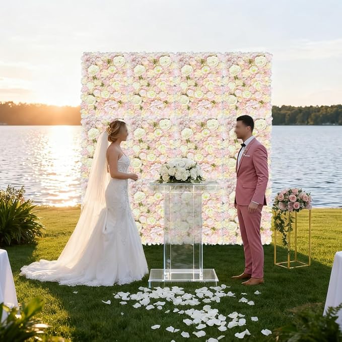 Artificial 3D Flower Wall Panel - Image 2