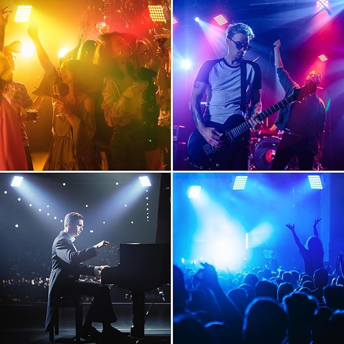 Rechargeable Par Can Lights, 72W RGB 5200mAh Uplights Battery Powered Stage - Image 7