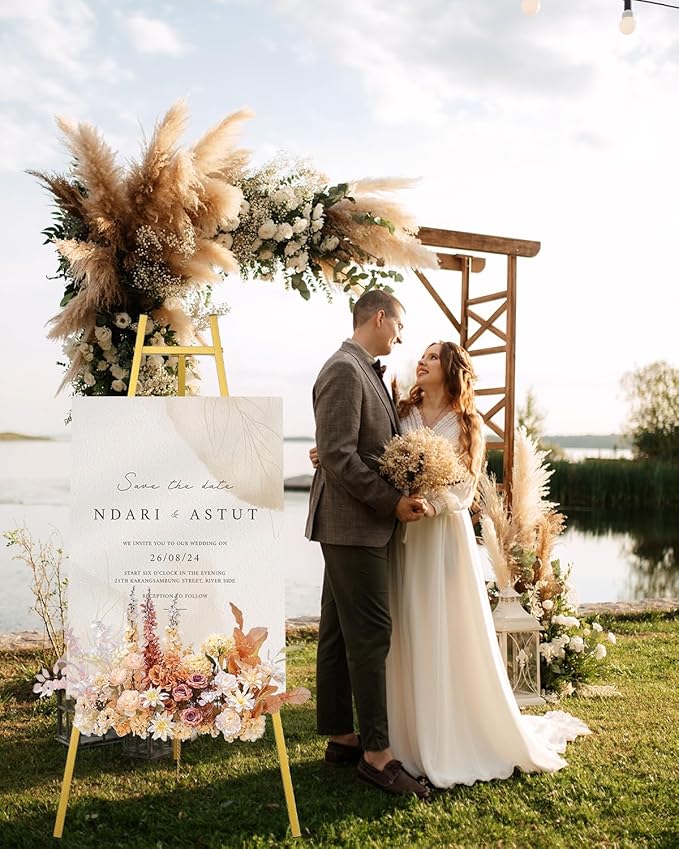 Gold Easel Stand for Wedding Signs - Image 3