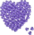 Red Acrylic Heart Translucent Hearts Shaped Crystals Gems by Homtable