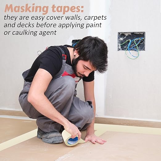 Masking Tape Bulk General Purpose Masking Painting Tape 55 Yards - Image 6