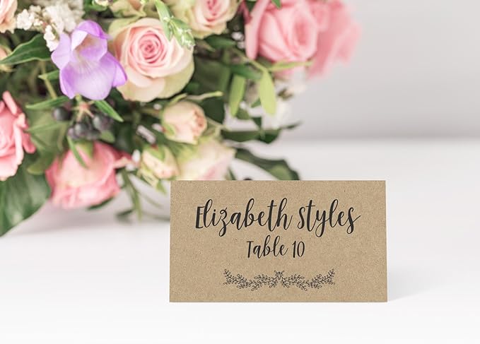 Printed Party Table Place Cards - Image 3