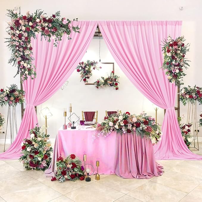 AK TRADING CO. 10 feet x 8 feet IFR Polyester Backdrop Drapes Curtains Panels - Image 4