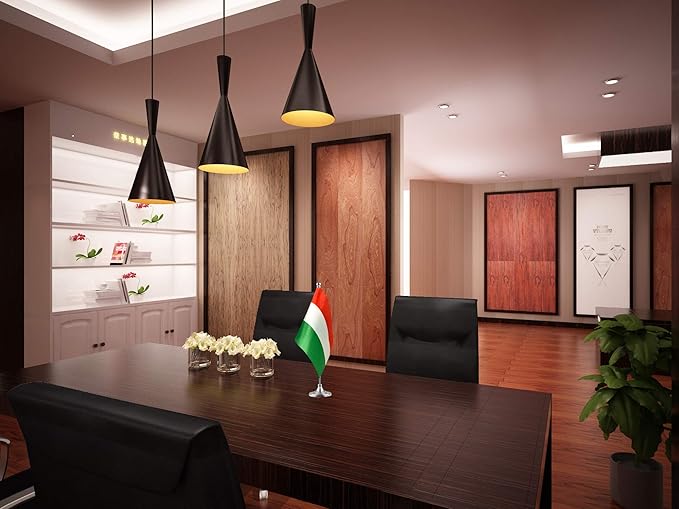 GentleGirl.USA Hungary Table Flags, Stick Small Mini Hungarians Flag Office - Image 3